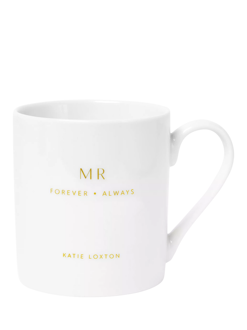 Katie Loxton Mr & Mrs porcelain mug set, UK version