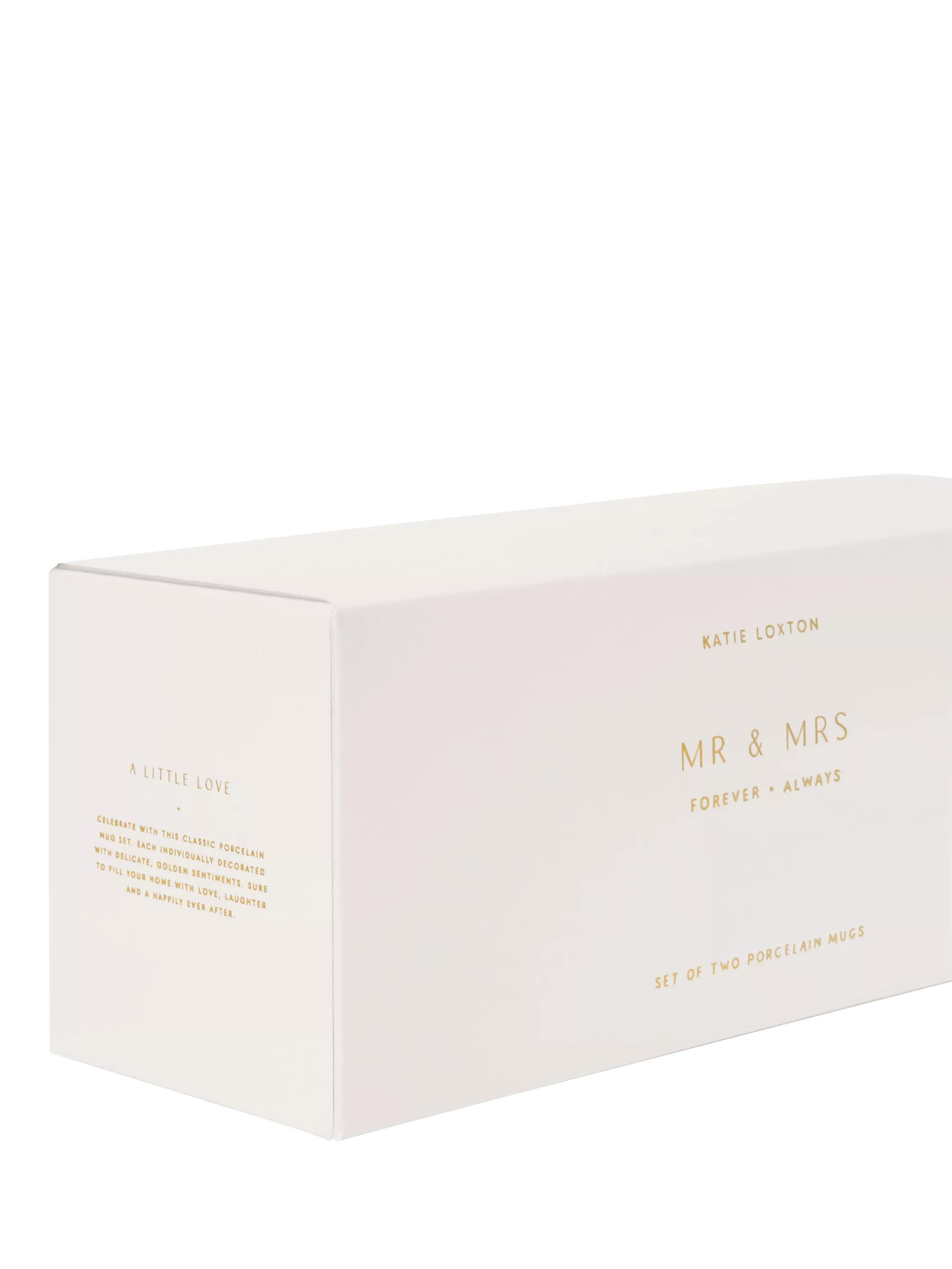 Katie Loxton Mr & Mrs porcelain mug set, UK version