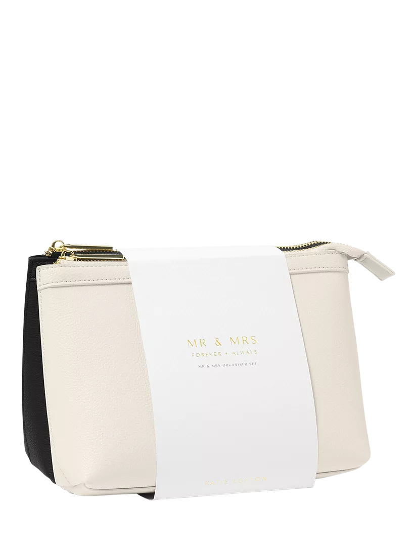 Katie Loxton Mr and Mrs wash bag set, UK version