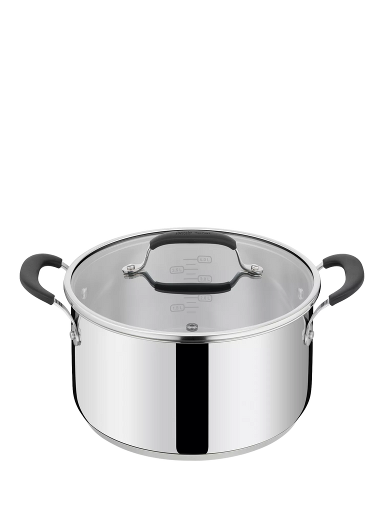 Jamie Oliver Home Cook Stainless Steel Casserole & Lid, 24cm