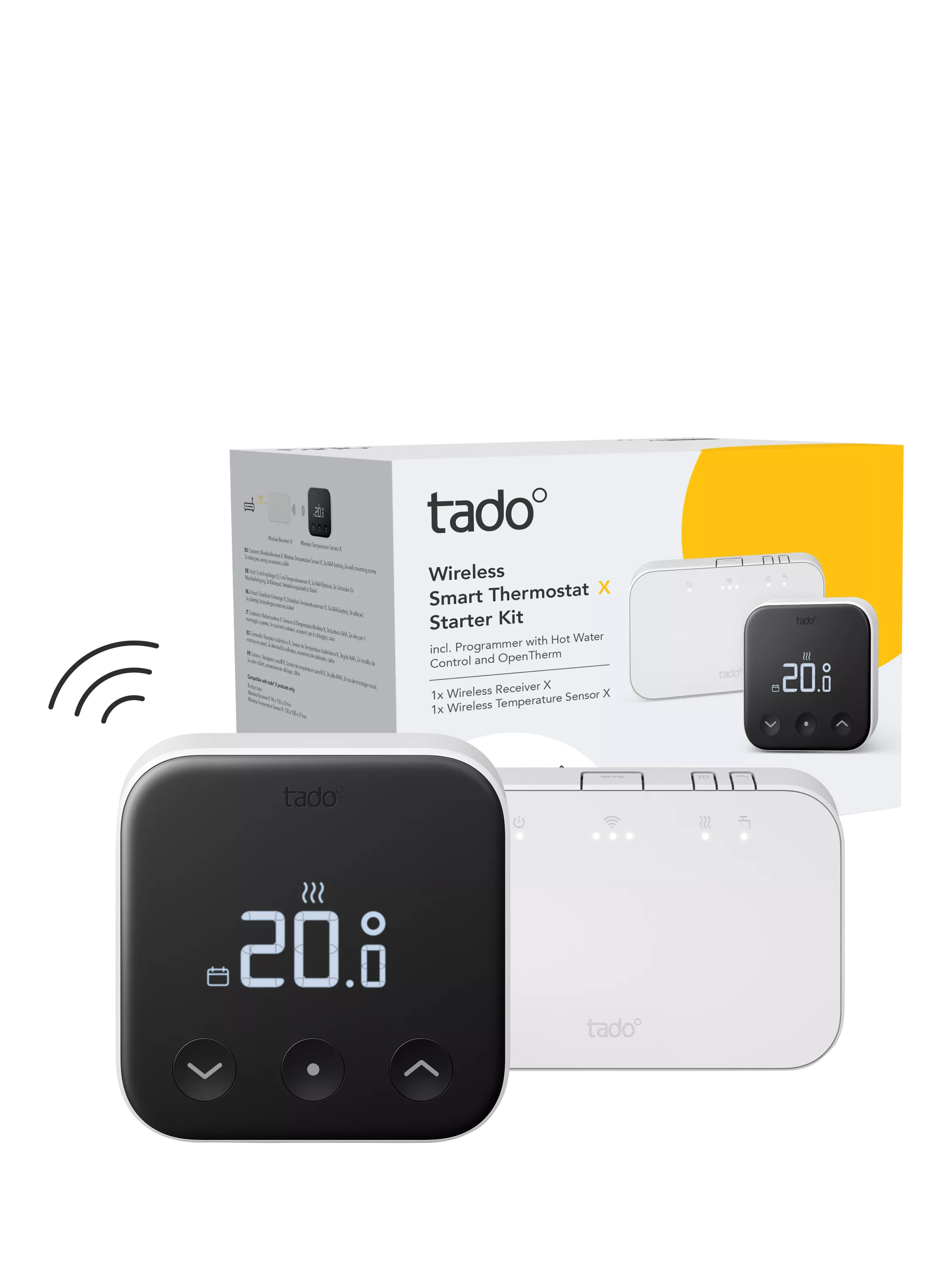 tado Smart Thermostat X wireless white and black (British brand)