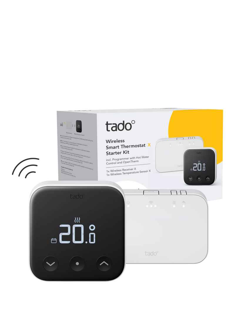 tado Smart Thermostat X wireless white and black (British brand)