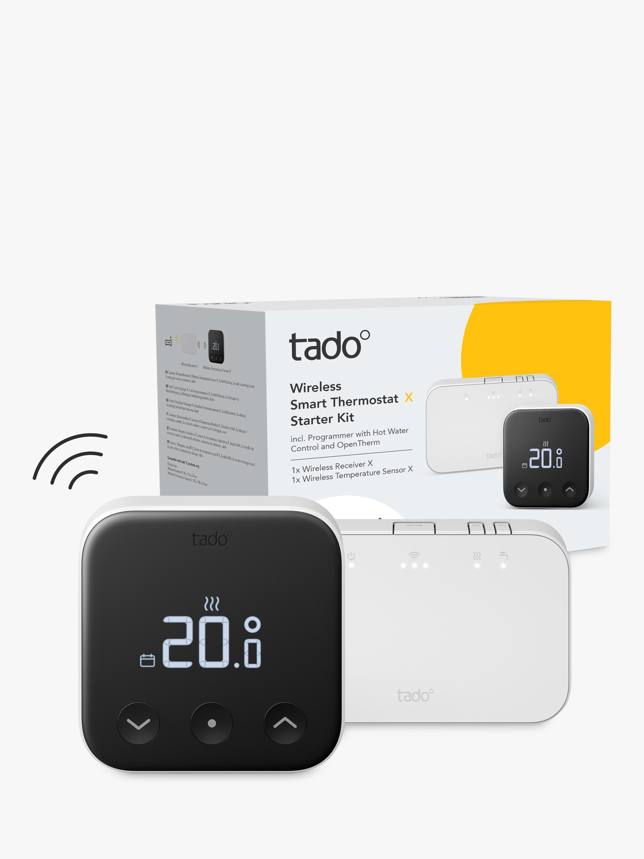 tado Smart Thermostat X wireless white and black (British brand)