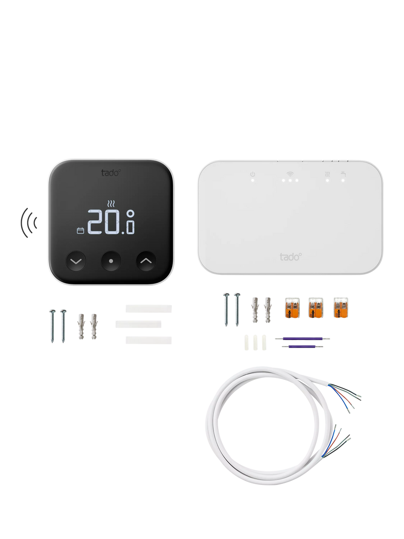 tado Smart Thermostat X wireless white and black (British brand)