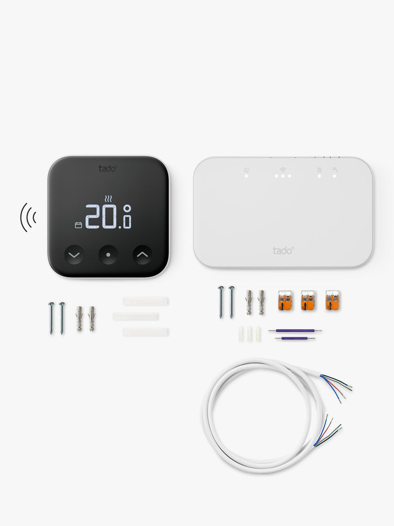 tado Smart Thermostat X wireless white and black (British brand)