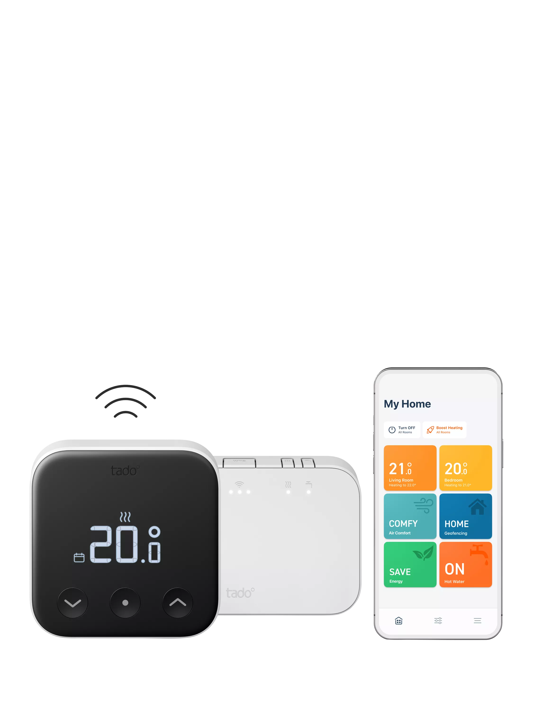 tado Smart Thermostat X wireless white and black (British brand)