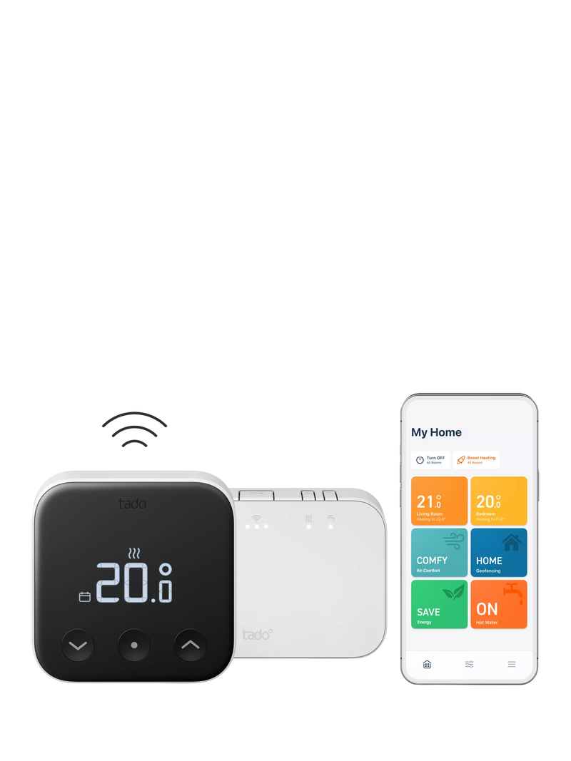 tado Smart Thermostat X wireless white and black (British brand)