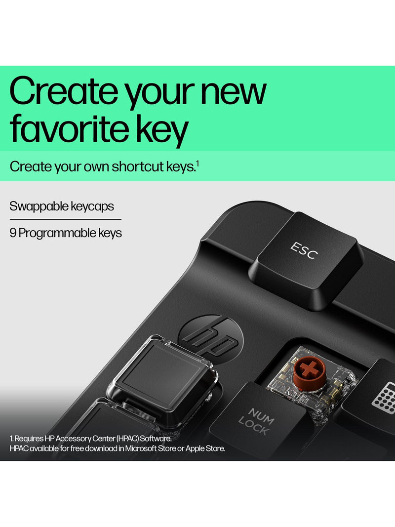 HP 430 Programmable Wireless Keypad black, imported from the UK
