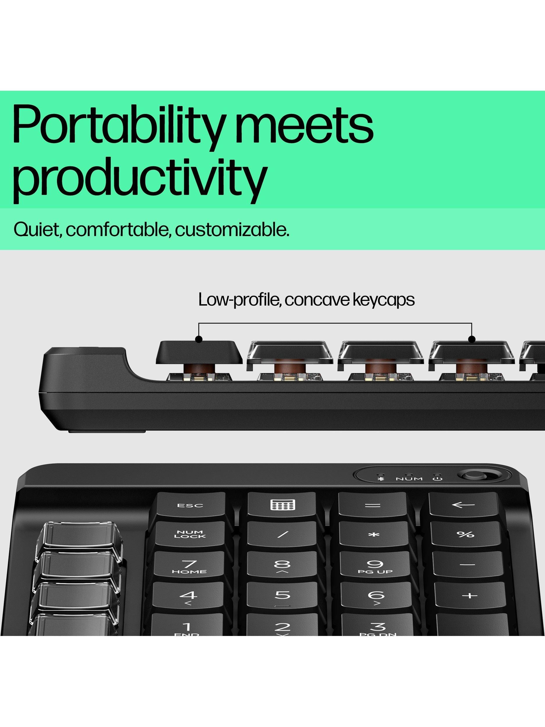 HP 430 Programmable Wireless Keypad black, imported from the UK