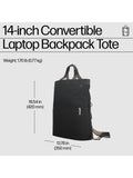 HP convertible laptop backpack 14 inch black (British brand)