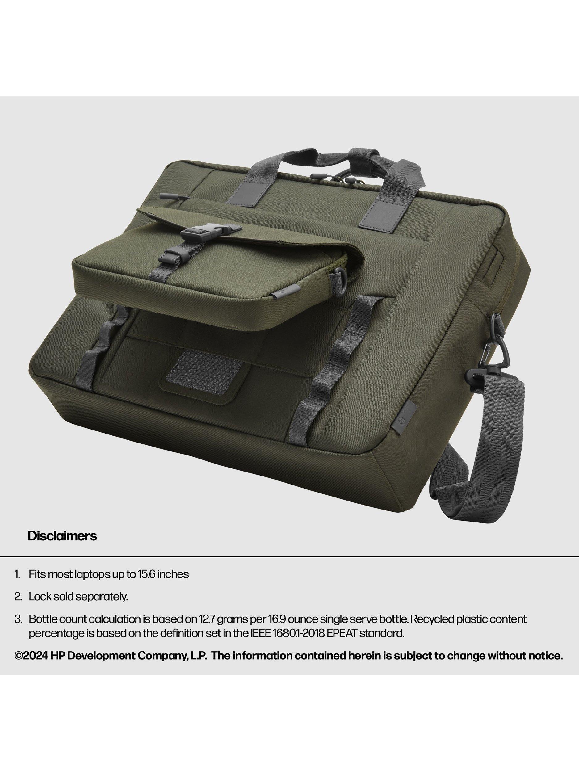 HP green modular laptop bag for 15.6 inch - British product