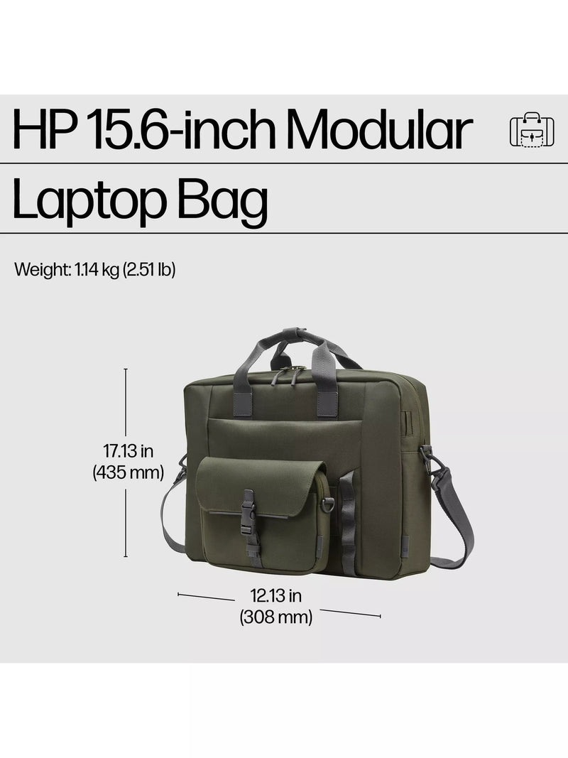 HP green modular laptop bag for 15.6 inch - British product