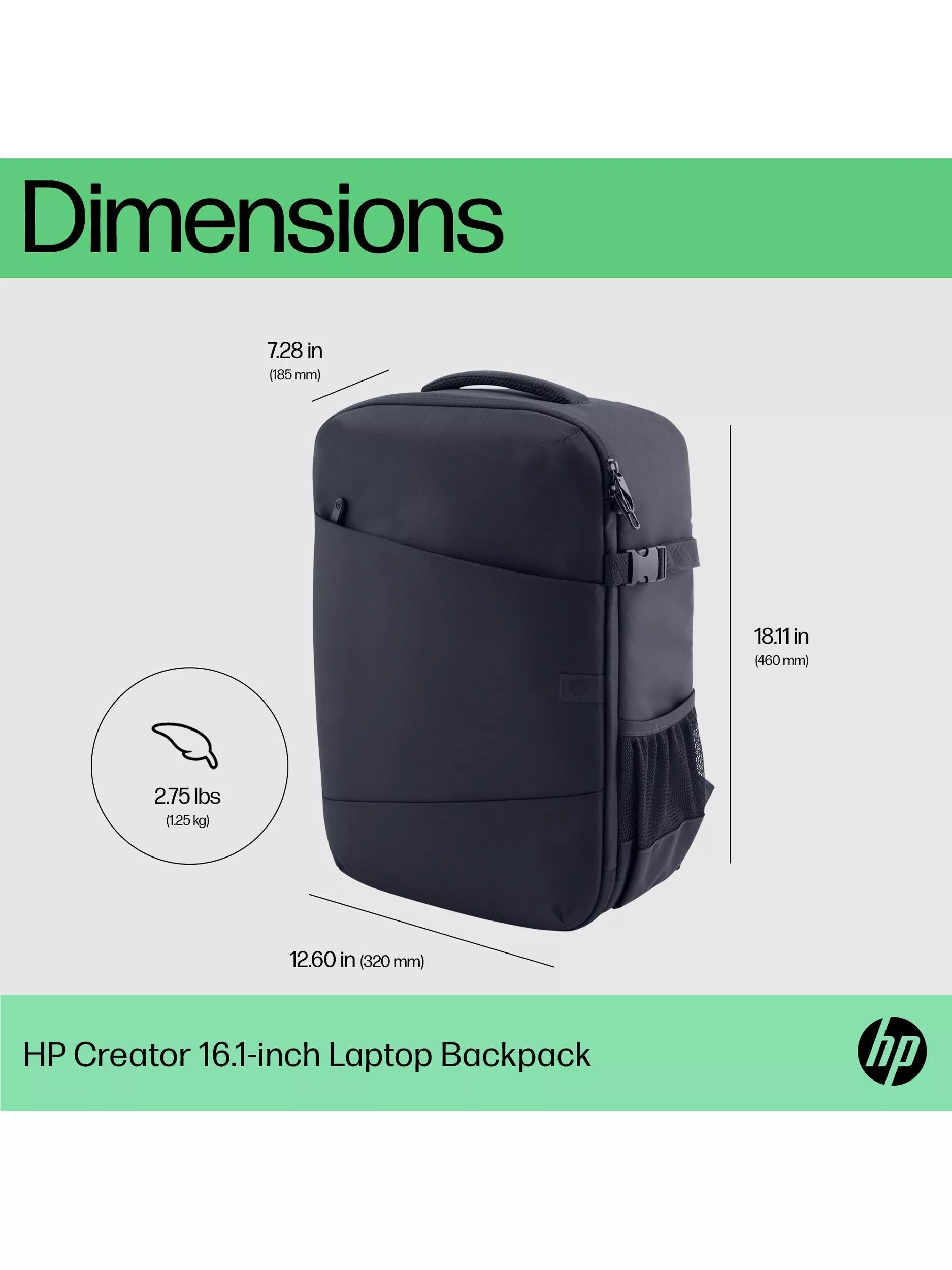 HP Creator laptop backpack for 16.1 inch laptops, imported from the UK
