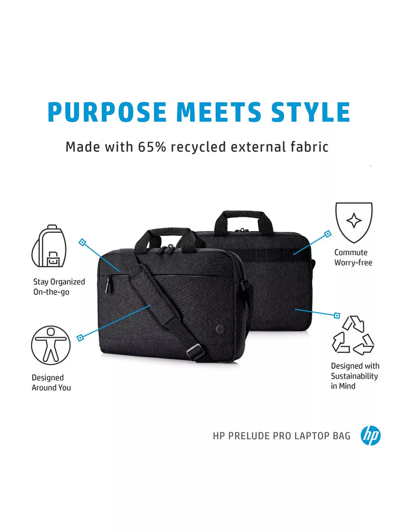 HP Prelude Pro laptop bag grey 15.6 inch - British product