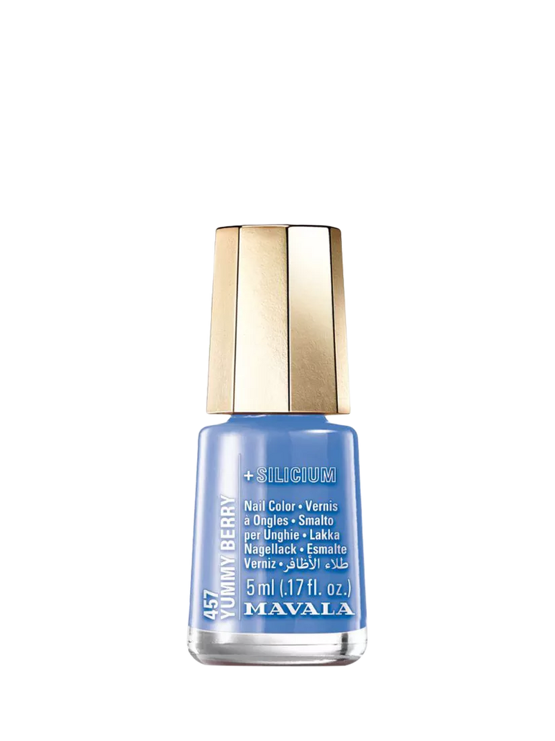 Mavala mini nail polish Blue Mid, imported from the UK