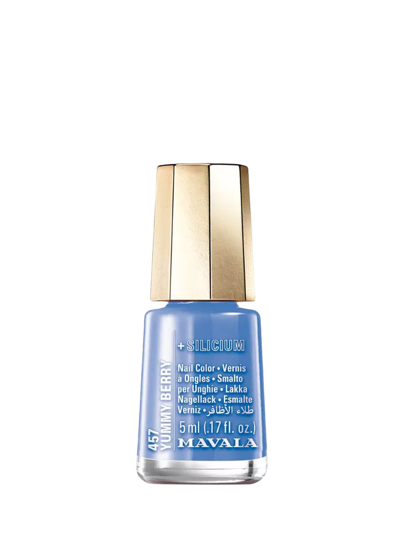 Mavala mini nail polish Blue Mid, imported from the UK