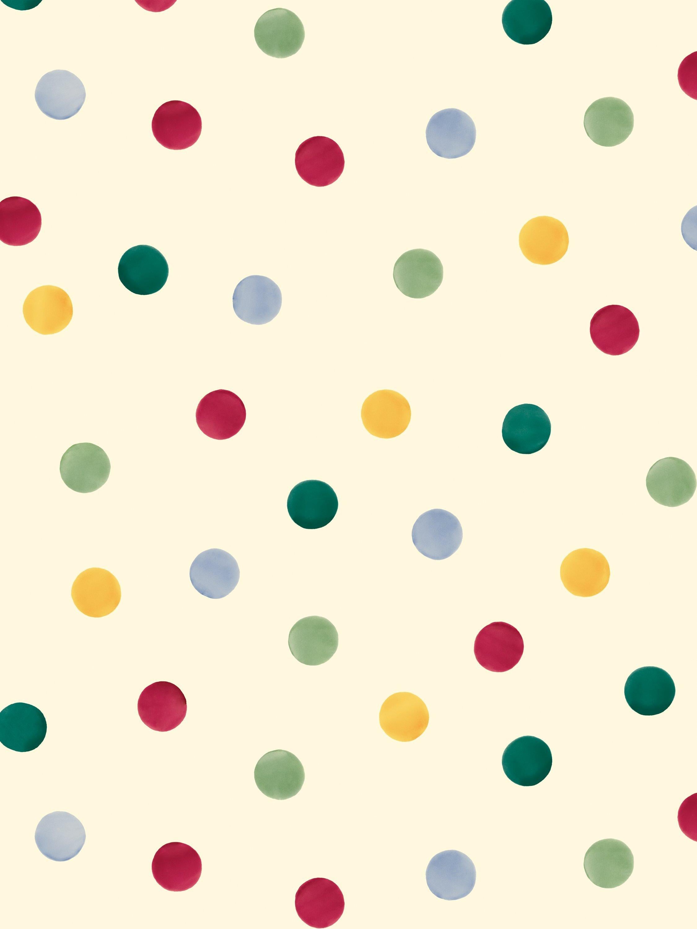 Emma Bridgewater spot print wrapping paper 3m roll multi-coloured - British product