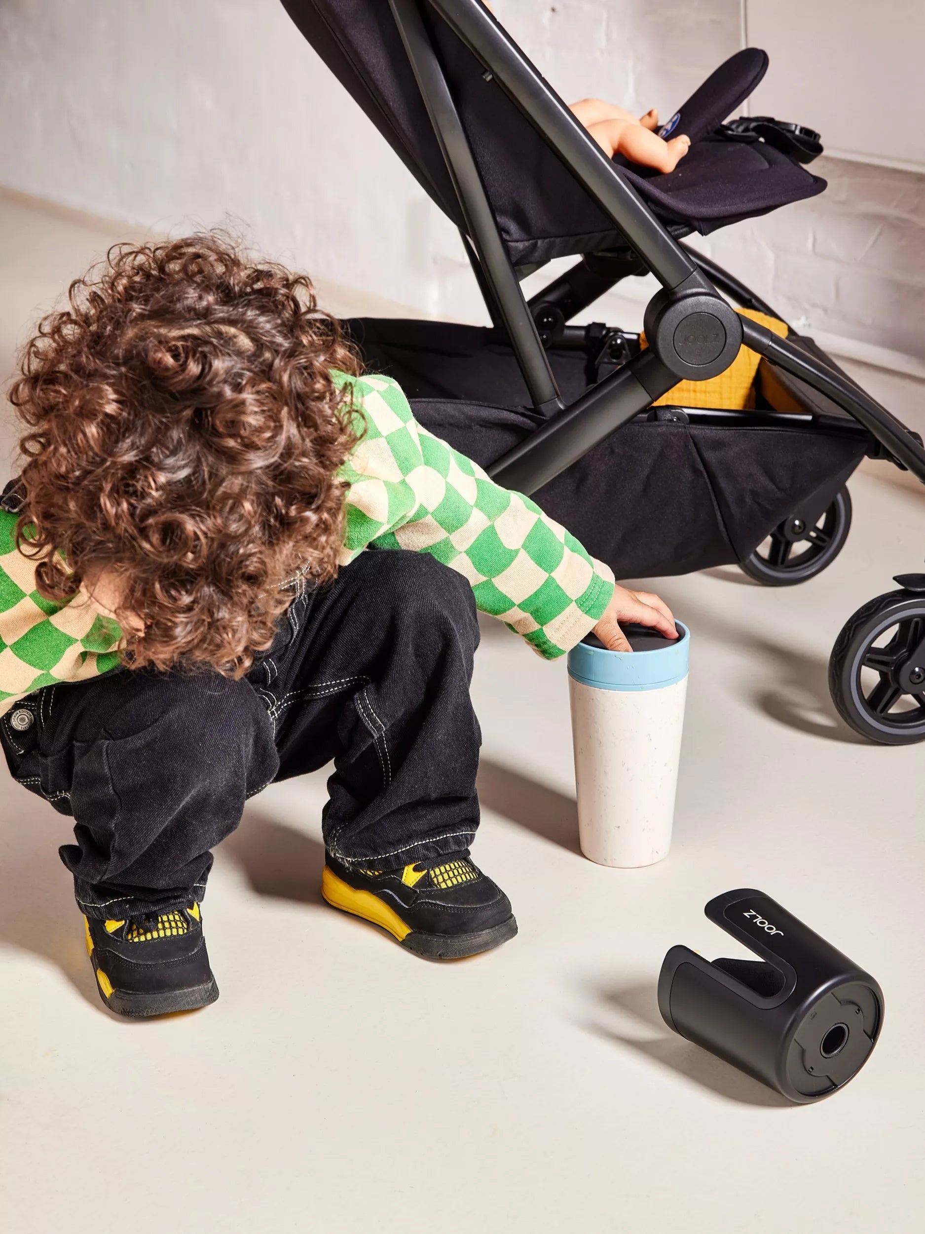 Joolz cup holder for stroller handlebar, UK version