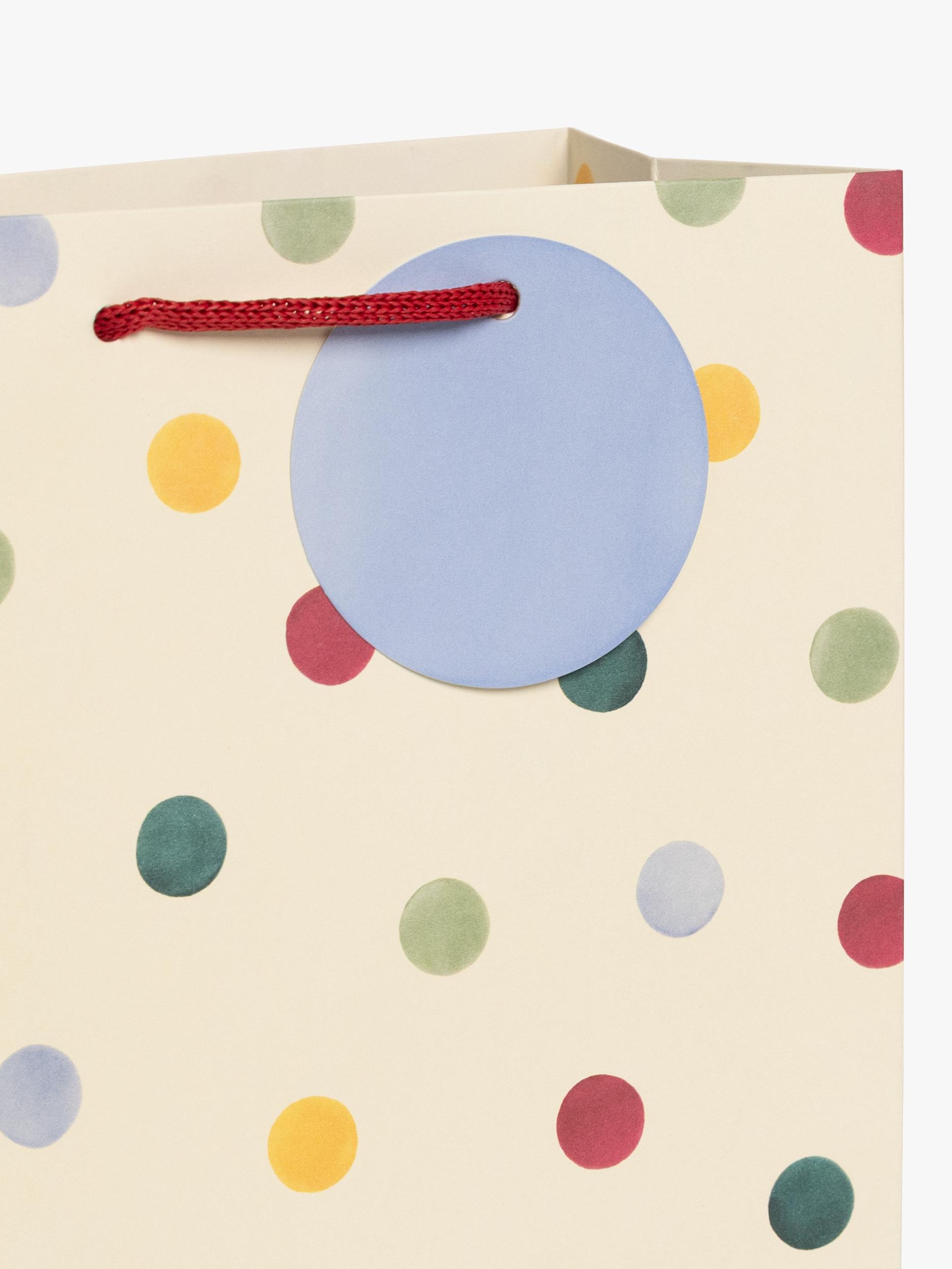 Emma Bridgewater multi spot medium gift bag (British brand)