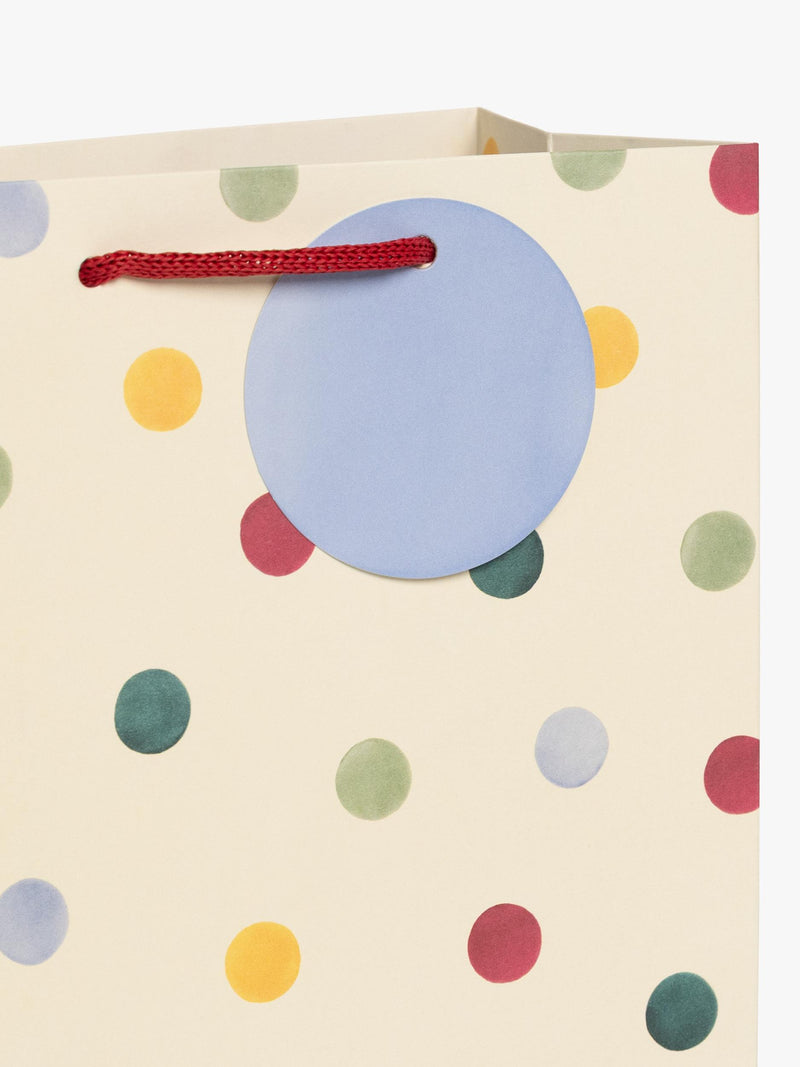 Emma Bridgewater multi spot medium gift bag (British brand)
