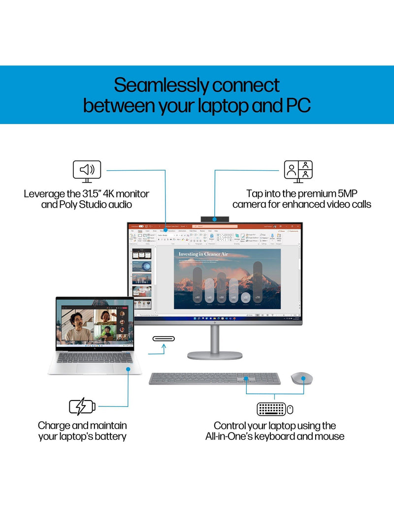 HP OmniStudio X all-in-one desktop 31.5-inch 4K, imported from the UK