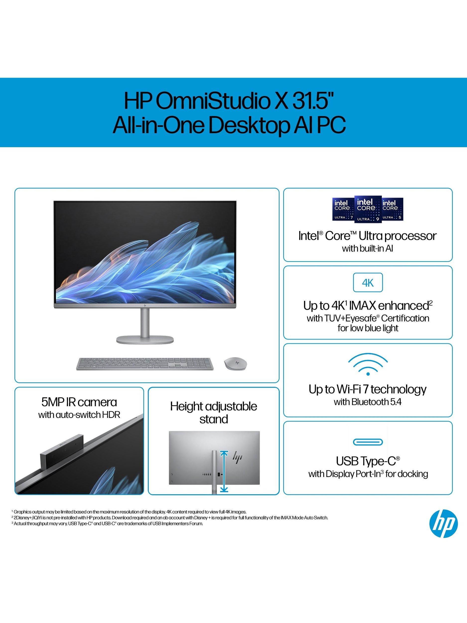 HP OmniStudio X all-in-one desktop 31.5-inch 4K, imported from the UK