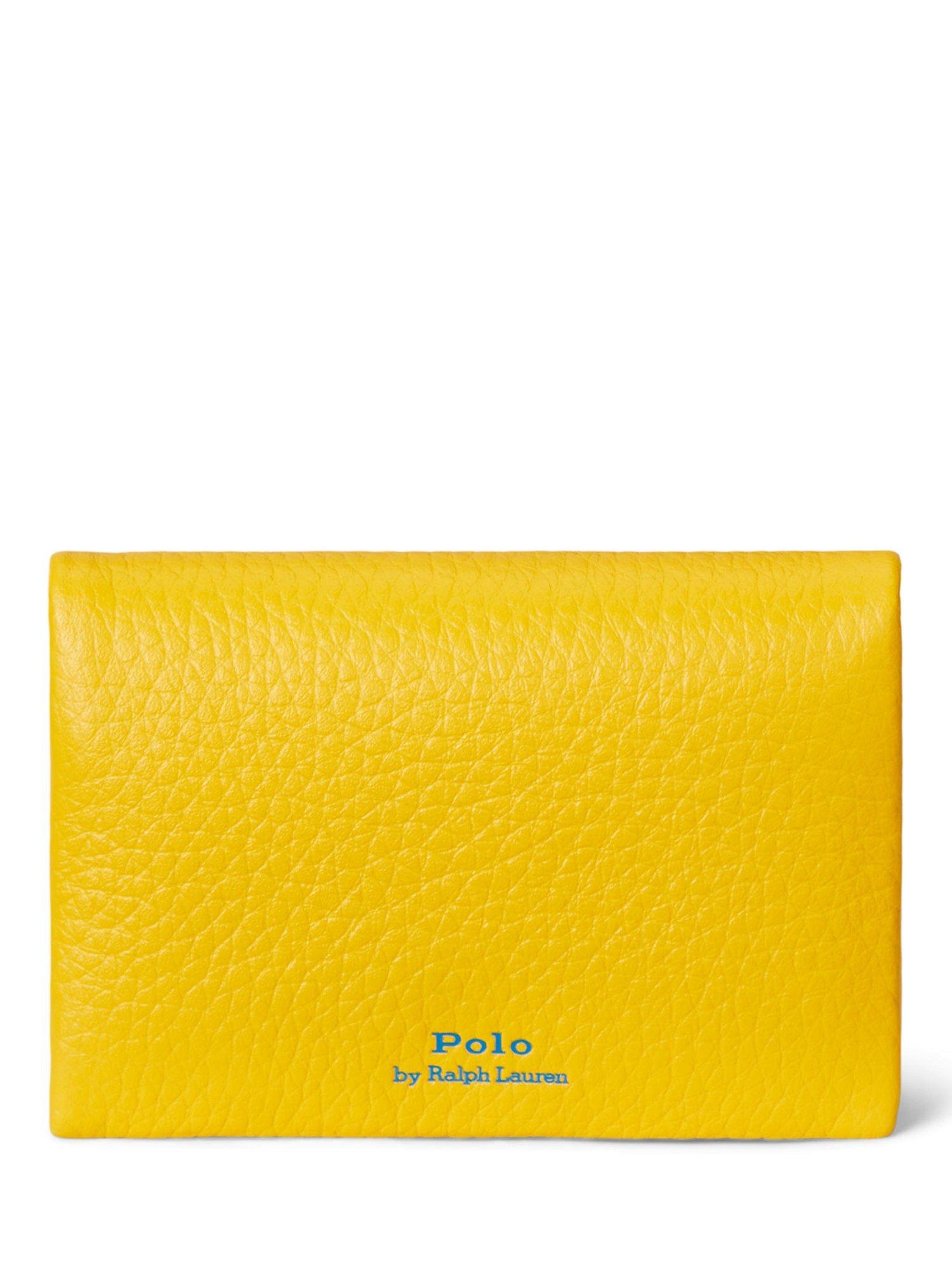 Ralph Lauren yellow leather purse (British brand)