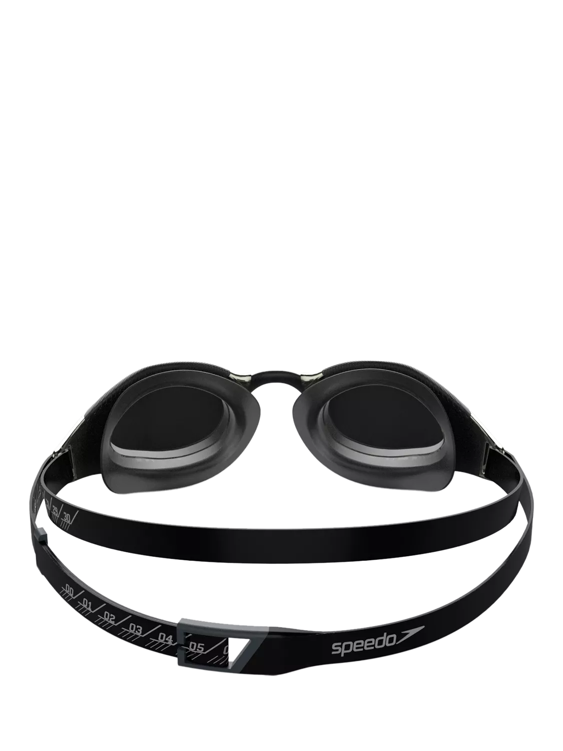 Speedo Fastskin Hyper Elite Mirror swimming goggles black grey chrome (British brand)