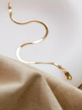 IBB 18ct gold herringbone chain bracelet - British product