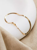 IBB 18ct gold herringbone chain bracelet - British product