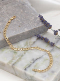 IBB 18ct gold hollow six-sided curb chain bracelet 21.5cm, UK version