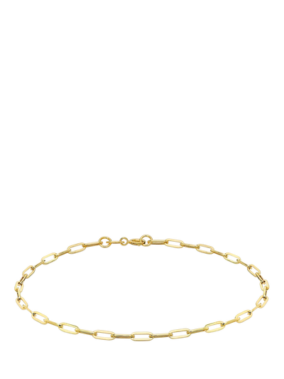 John Lewis IBB 18ct Gold Paper Chain Bracelet- Buy online at McGrocer
