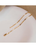 IBB 18ct gold paper chain bracelet 18.5cm, imported from the UK