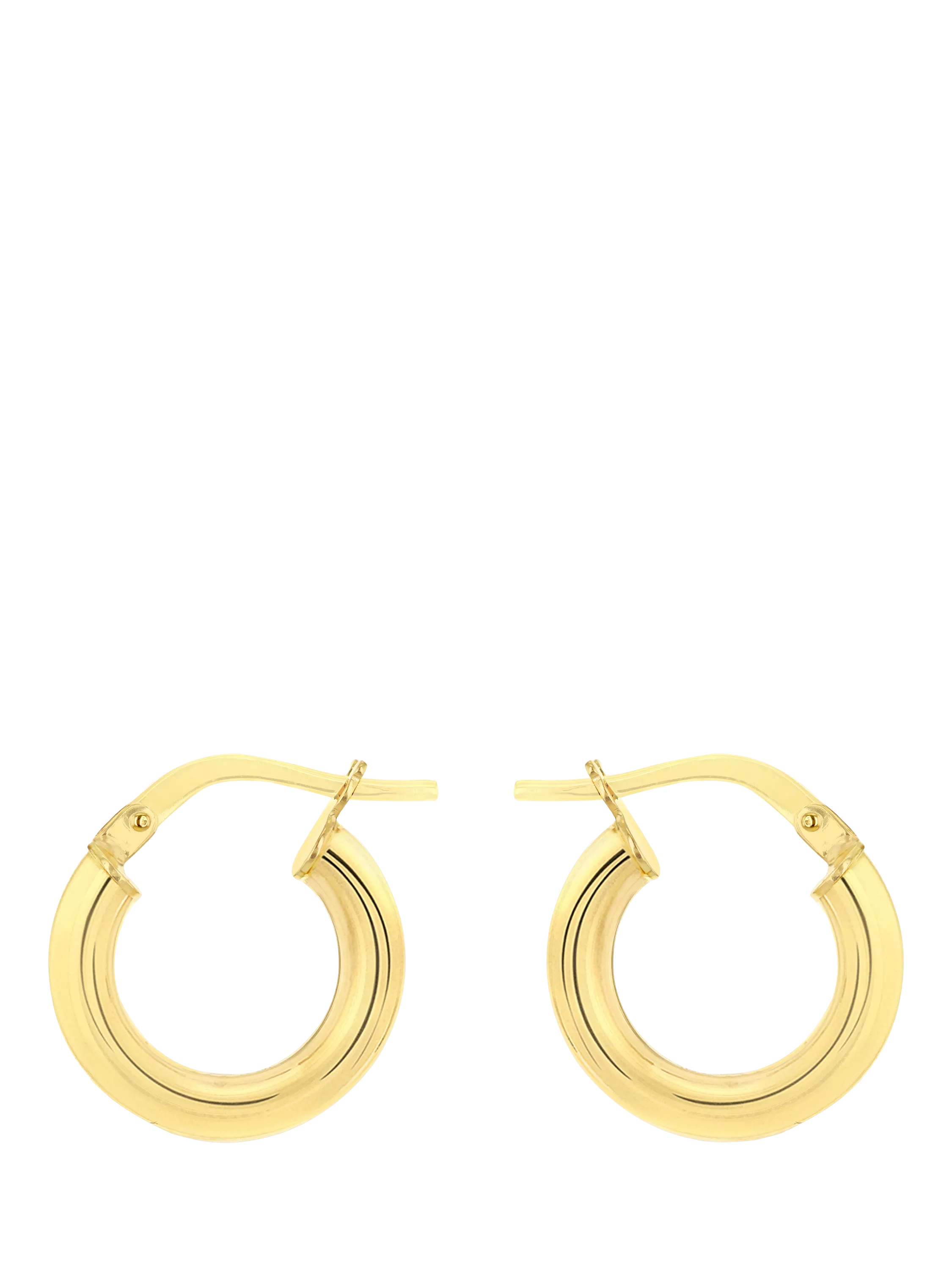 IBB 18ct gold creole hoop earrings, imported from the UK