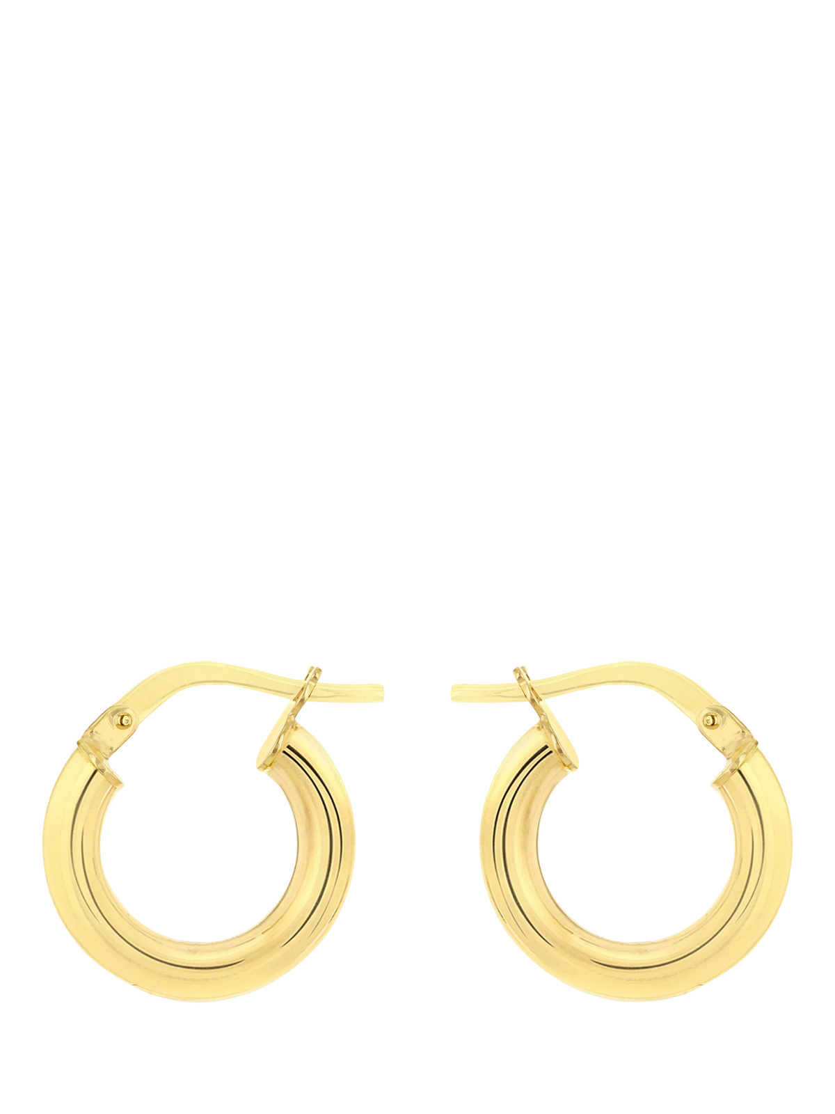 IBB 18ct gold creole hoop earrings, imported from the UK