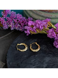 IBB gold twist creole hoop earrings 18ct, UK version