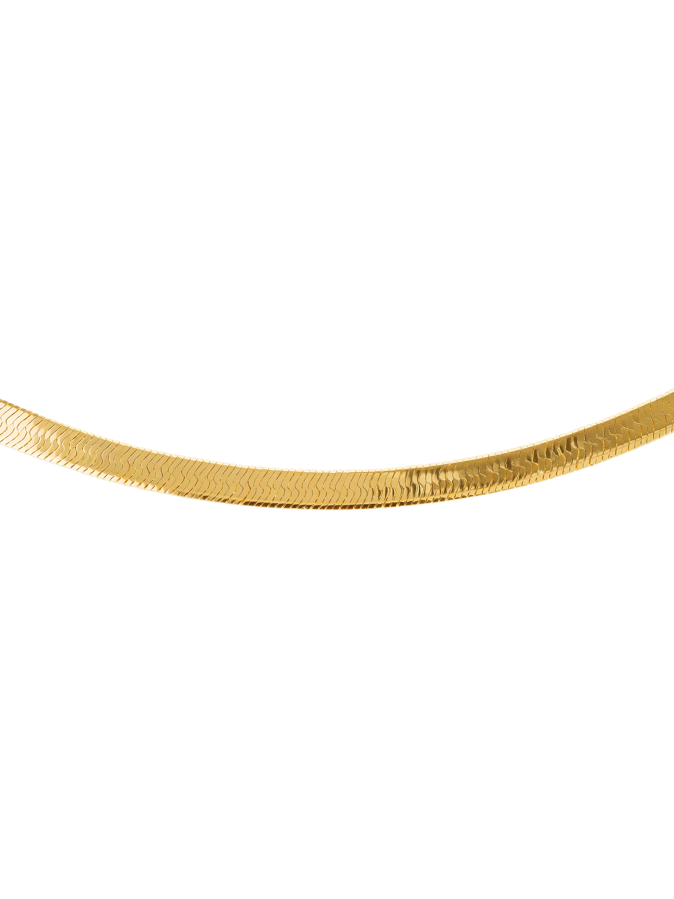 IBB herringbone chain necklace gold 46cm - British product