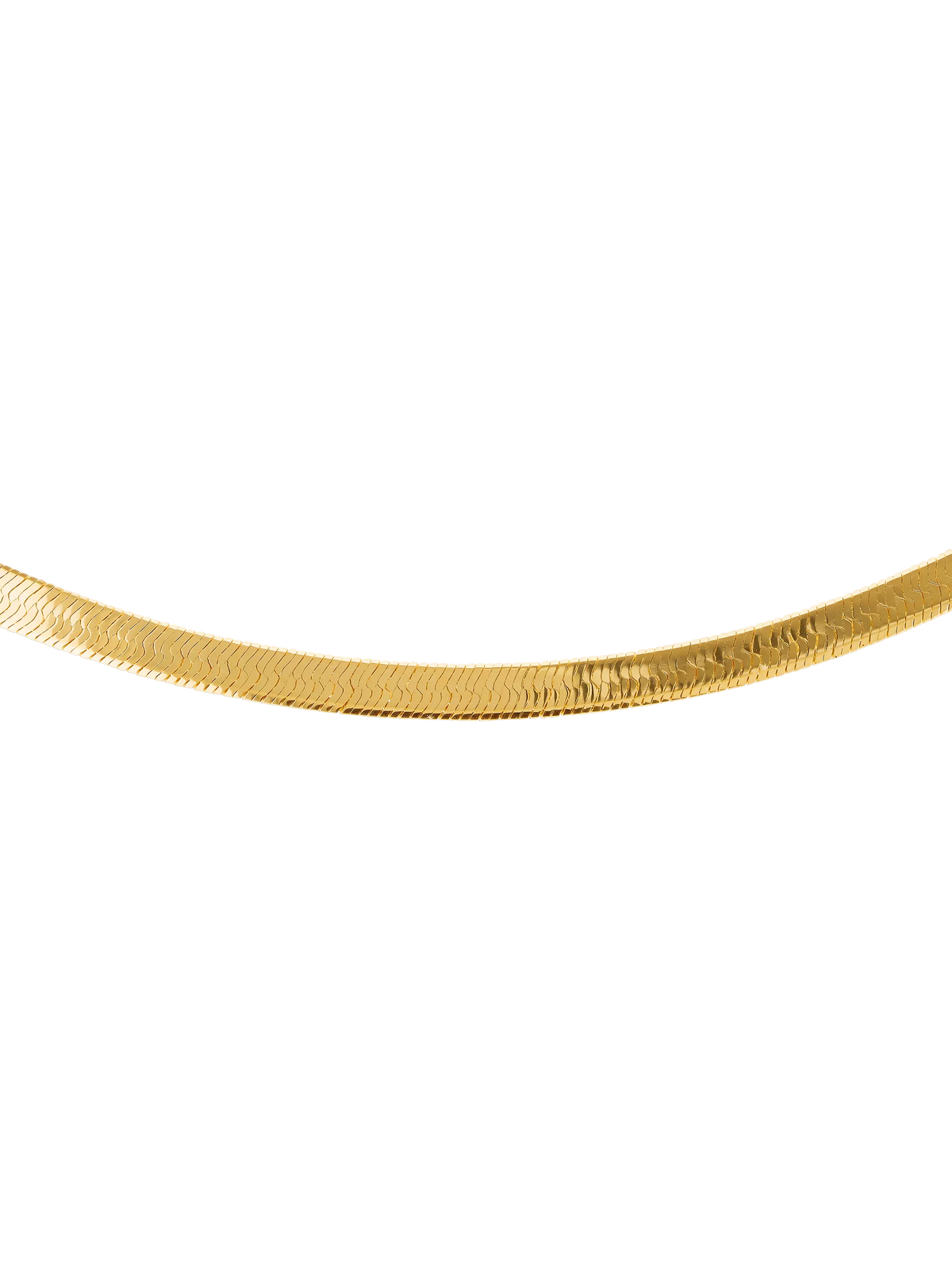 IBB herringbone chain necklace gold 46cm - British product