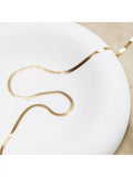 IBB herringbone chain necklace gold 46cm - British product