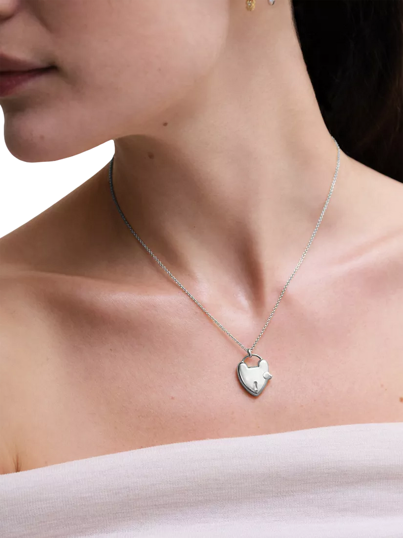 Astley Clarke heart locket necklace 18ct gold vermeil 16 inch chain, imported from the UK
