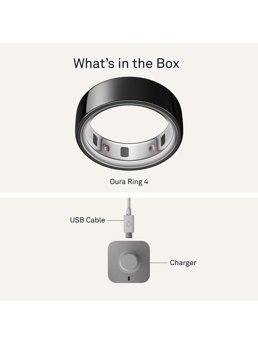 Oura Ring 4 smart ring black (British brand)