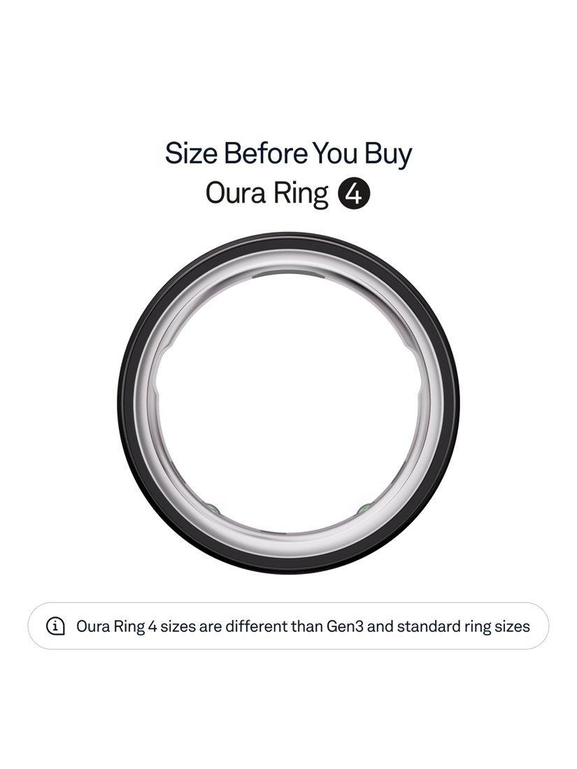 Oura Ring 4 smart ring black (British brand)