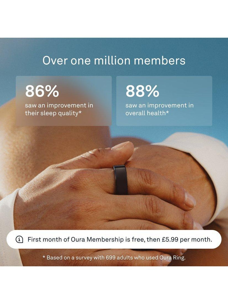 Oura Ring 4 smart ring black (British brand)