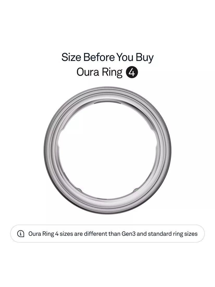 Oura Smart Ring gebürstetes Silber - britisches Produkt