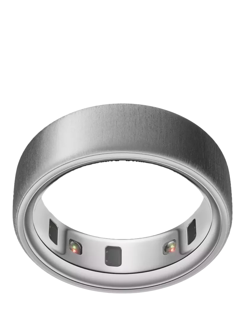 Oura Ring 4 gebürsteter silberner Gesundheits- &amp; Fitness-Tracker Smart Ring