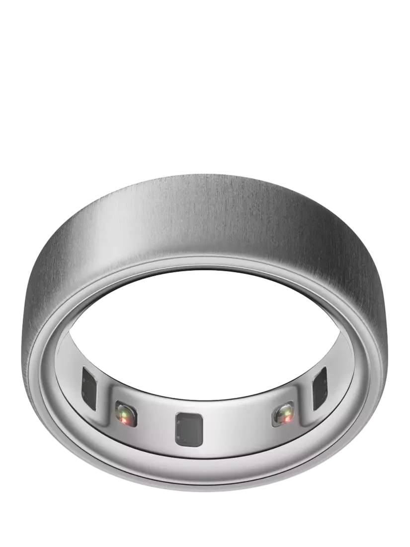 Oura Ring 4 gebürsteter silberner Gesundheits- &amp; Fitness-Tracker Smart Ring