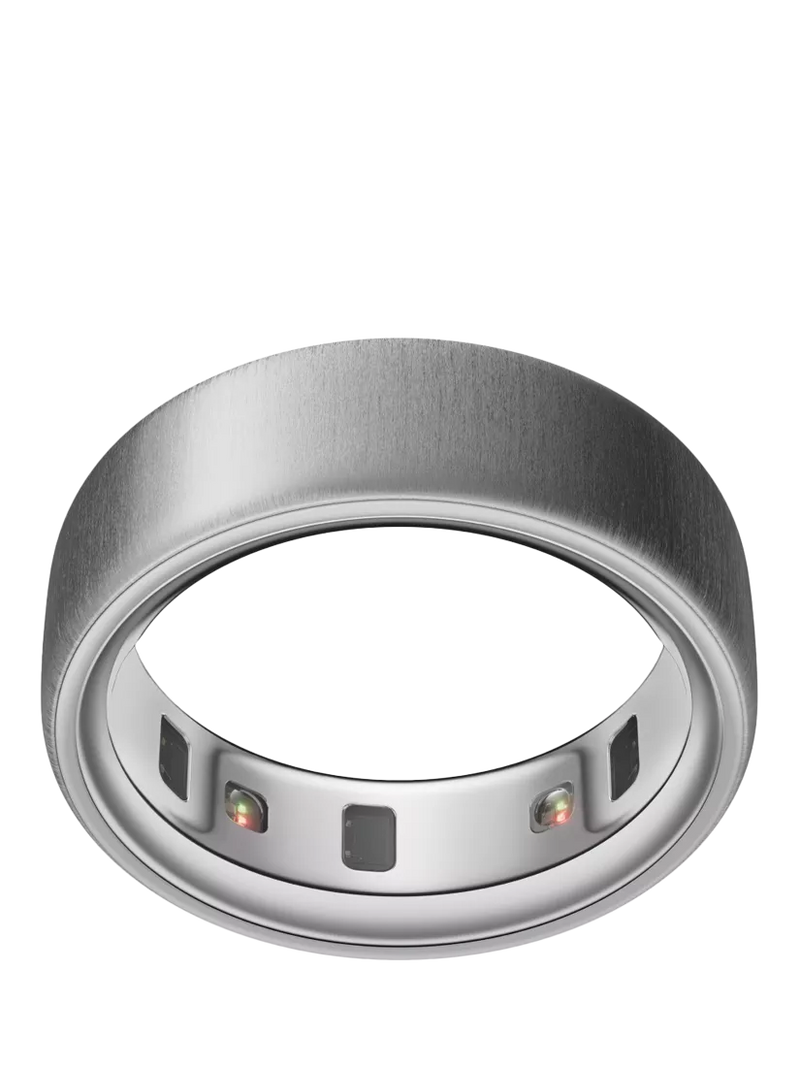 Oura Ring 4 gebürsteter silberner Gesundheits- &amp; Fitness-Tracker Smart Ring