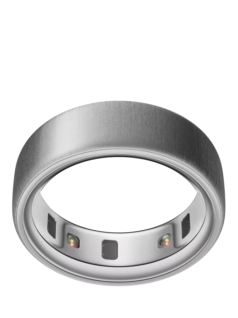 Oura Ring 4 gebürsteter silberner Gesundheits- &amp; Fitness-Tracker Smart Ring