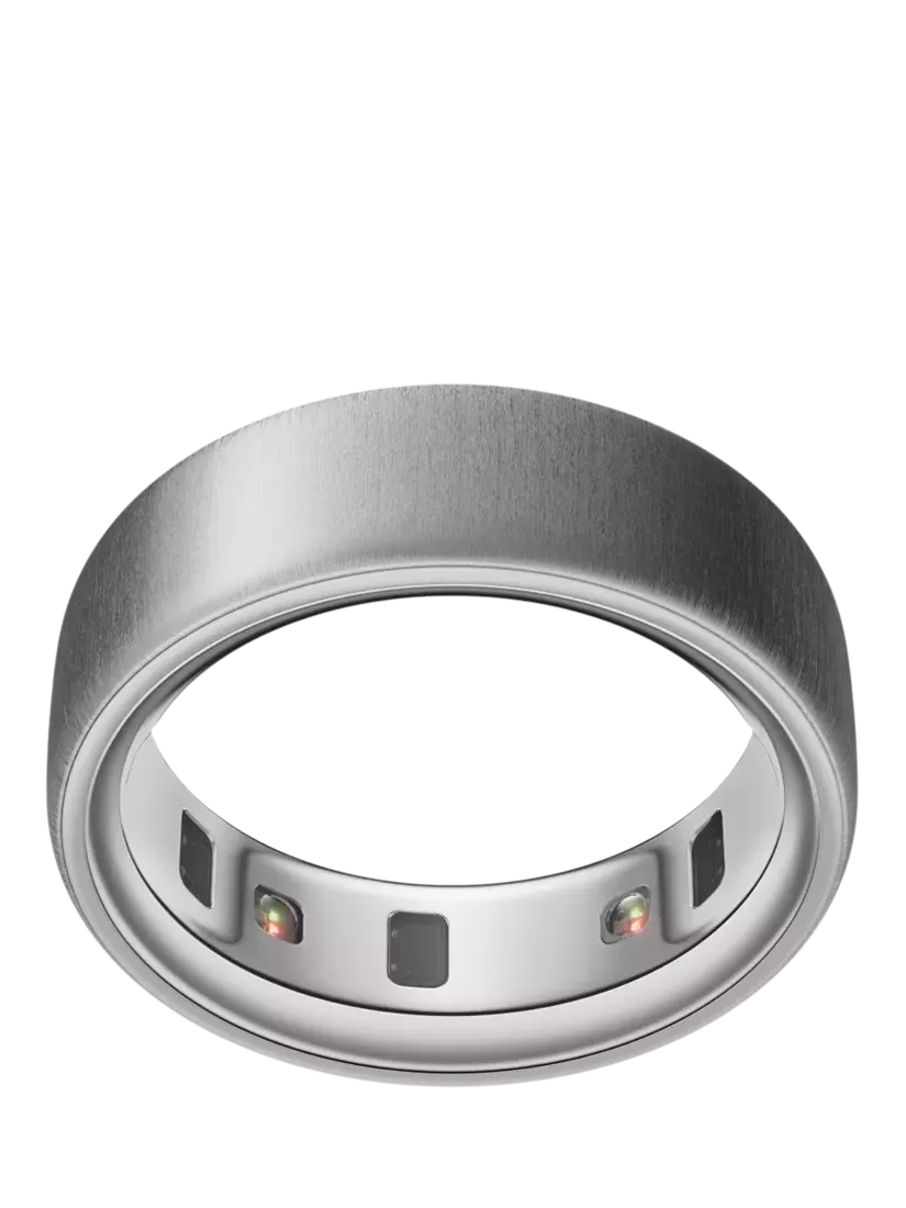 Oura Ring 4 gebürsteter silberner Gesundheits- &amp; Fitness-Tracker Smart Ring