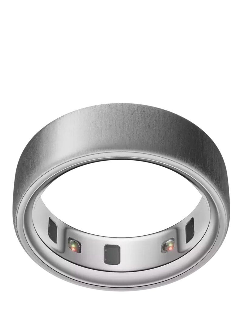 Oura Ring 4 gebürsteter silberner Gesundheits- &amp; Fitness-Tracker Smart Ring